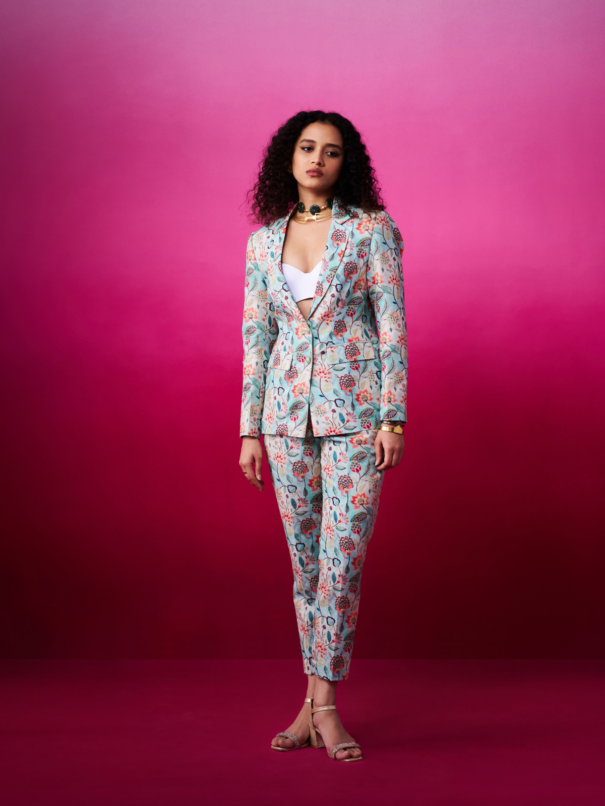 Aindri - Botanical Blazer Set