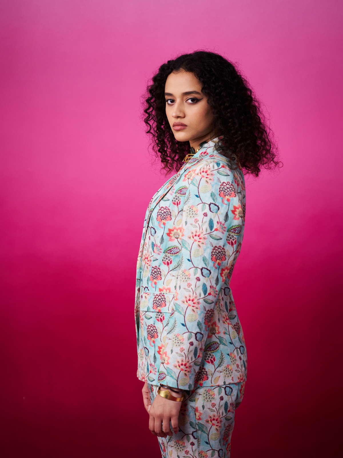 Aindri - Botanical Blazer Set