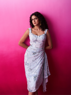 Adhira - Abstract Cowl Dress