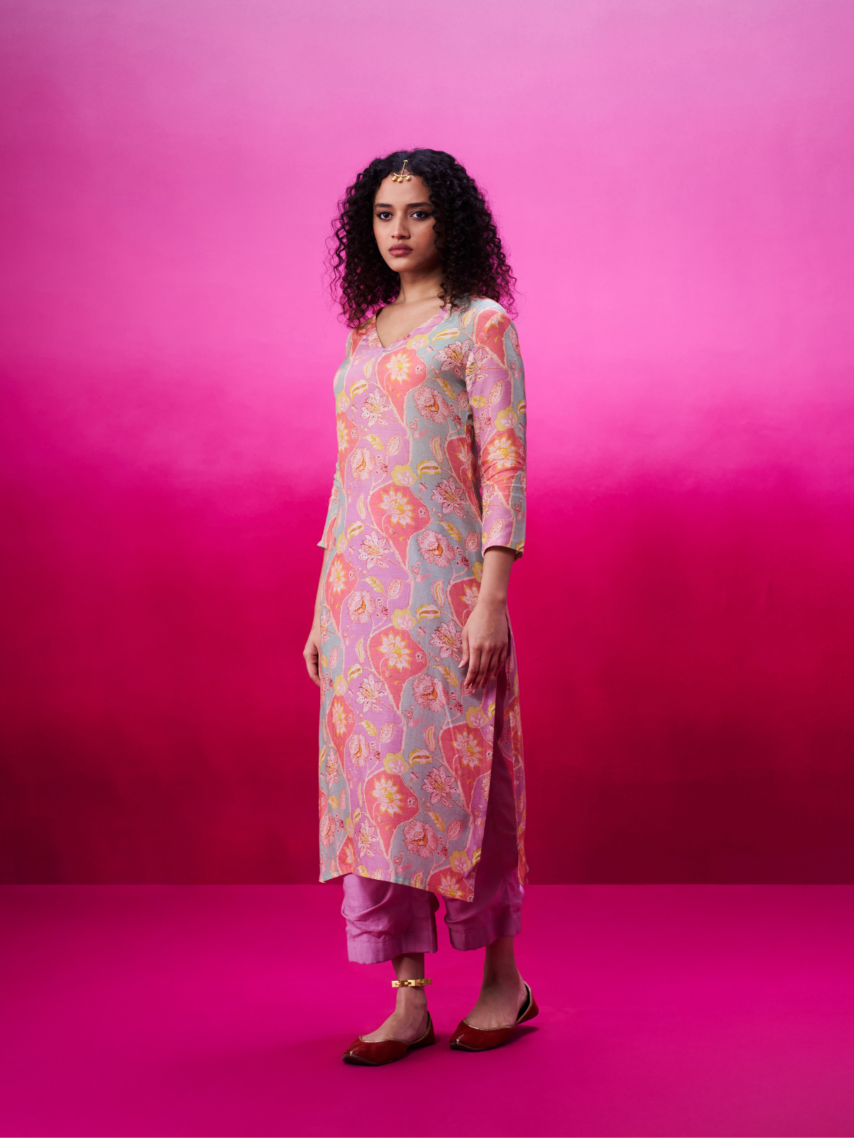 Indali - Floral Kurta Set