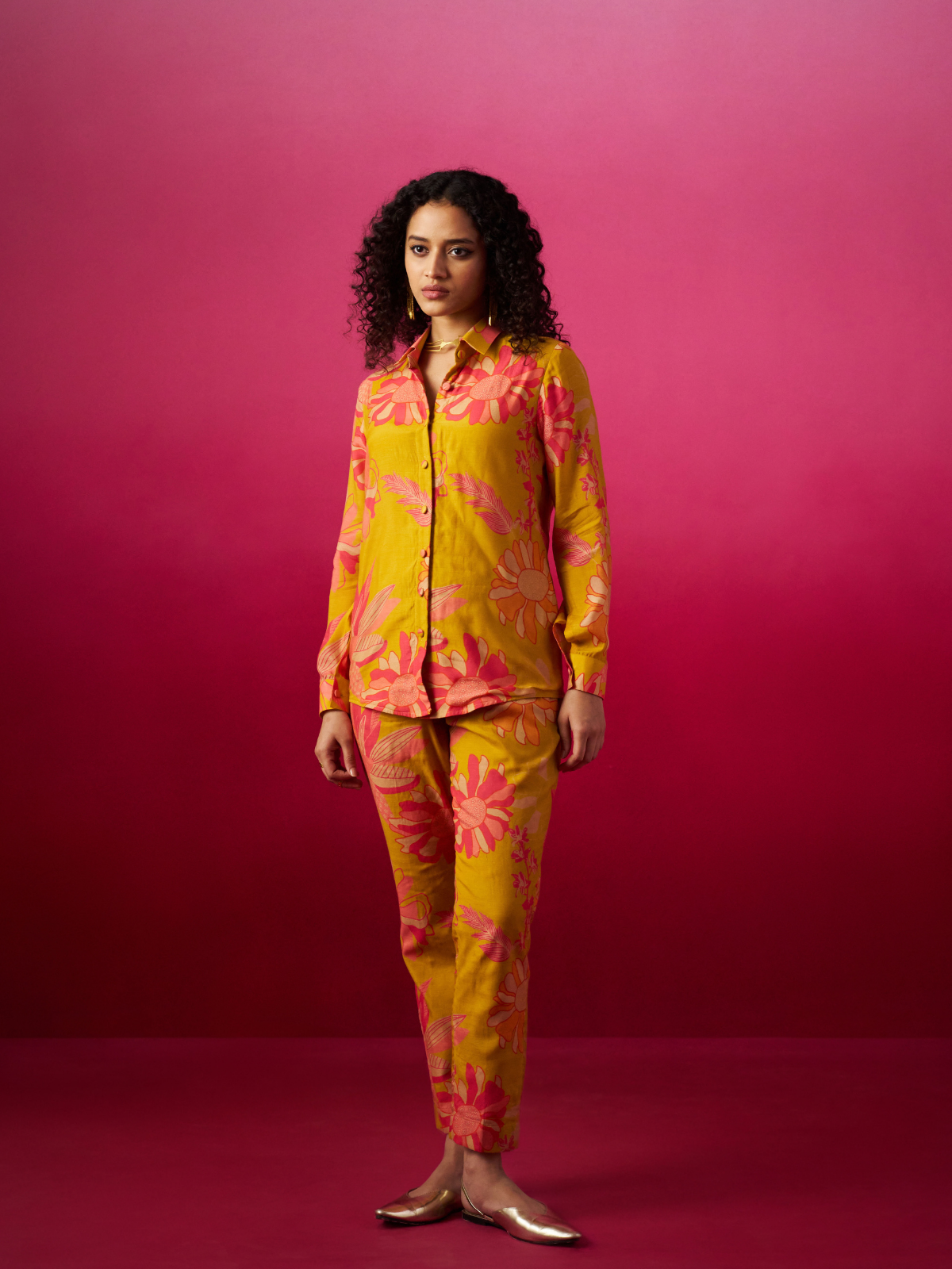 Vaaruni - Mustard Coord Set