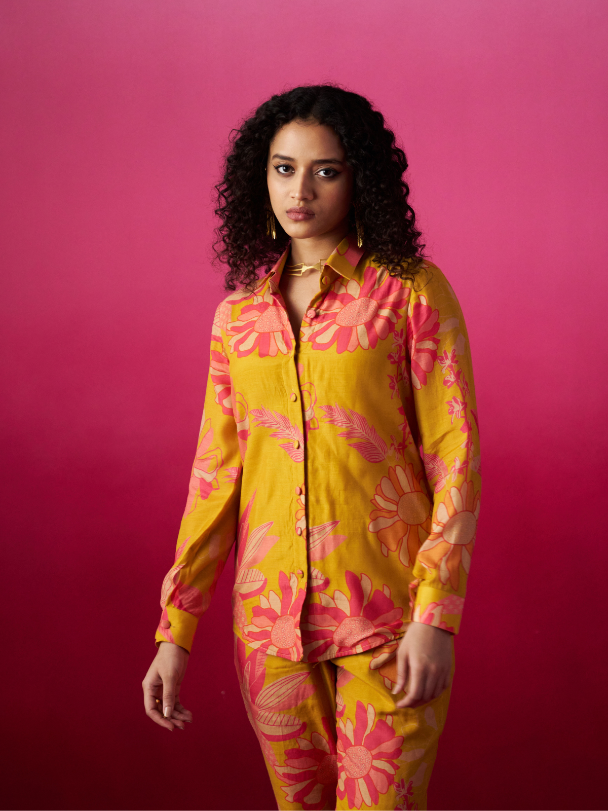 Vaaruni - Mustard Coord Set
