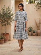 Ash-grey Midi Dress