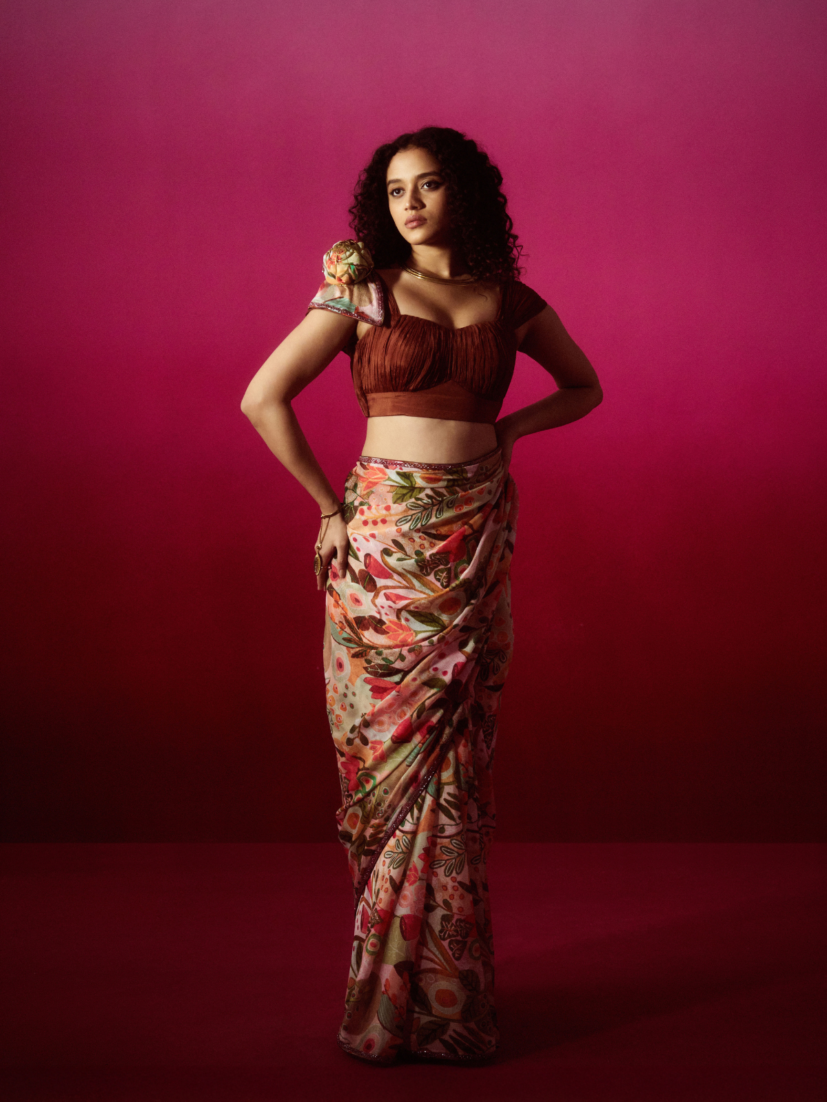 Sheelangi - Rustic saree set