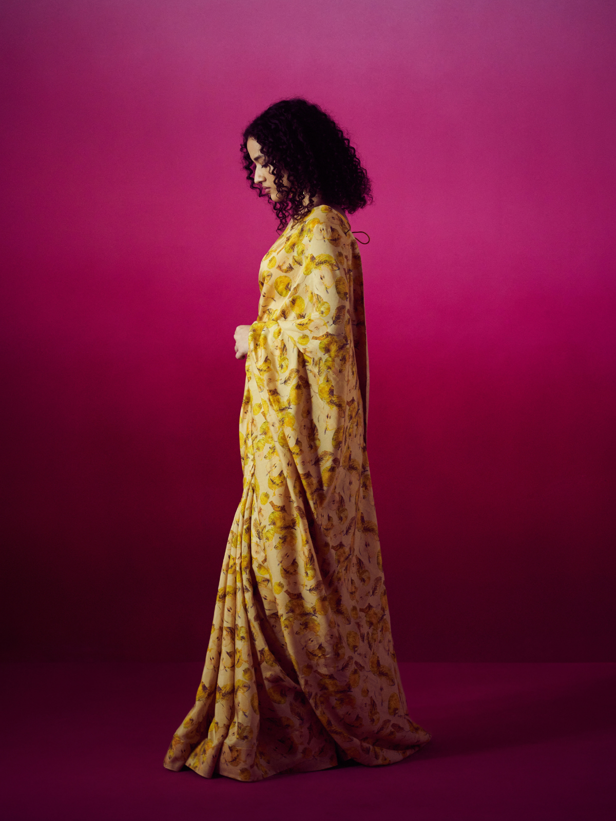 Ina - Marigold Saree Set