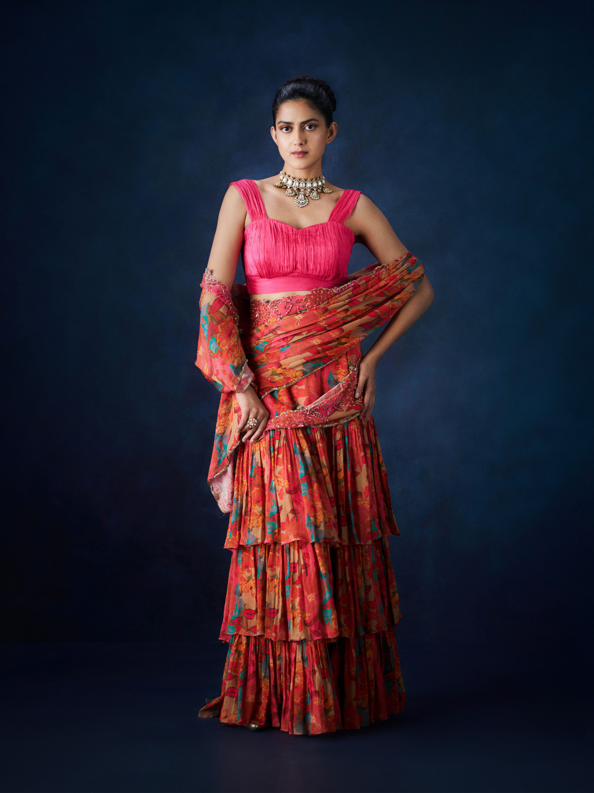 Apsara Layered Skirt Set
