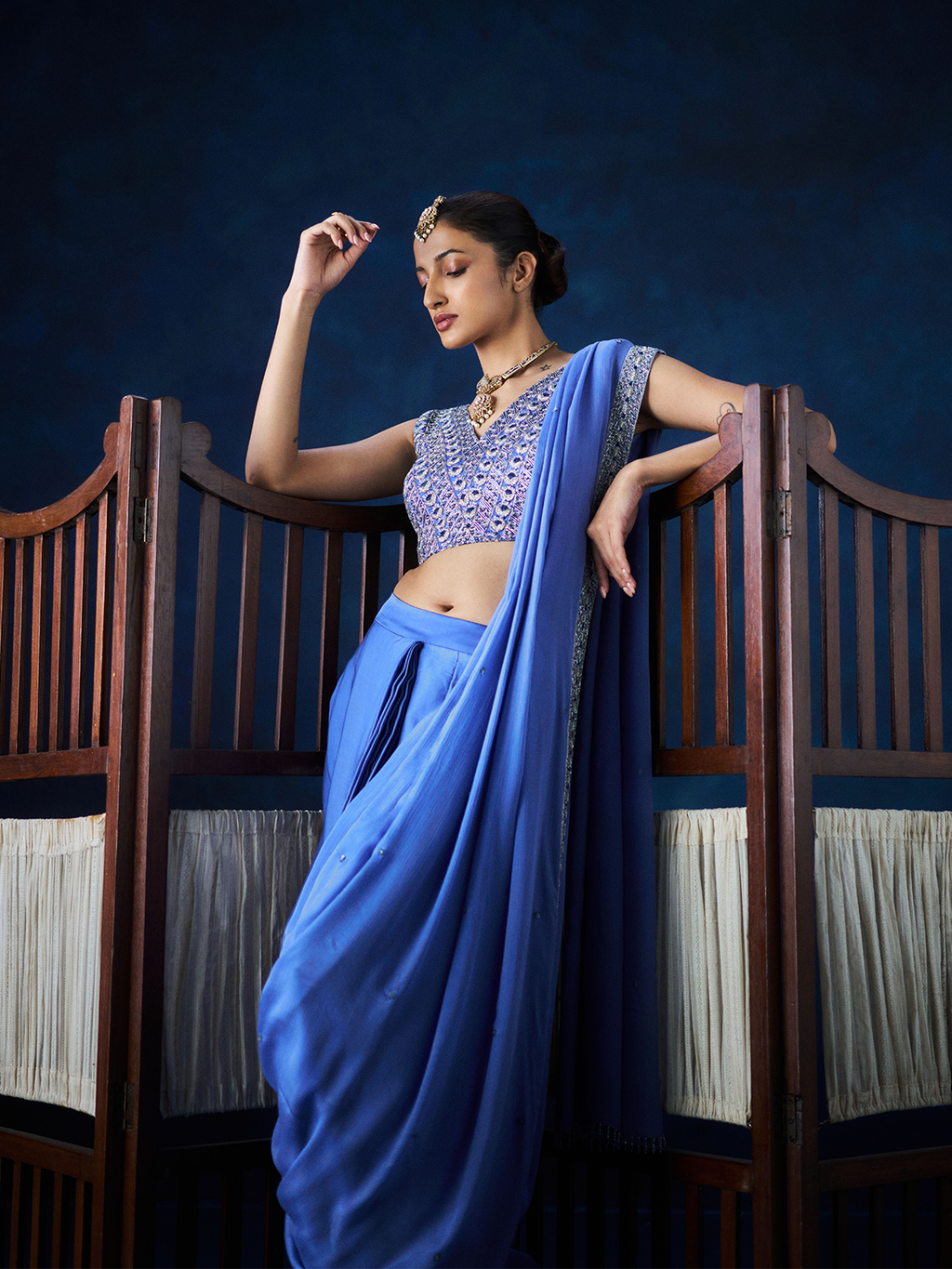Azura Bloom Drape Saree