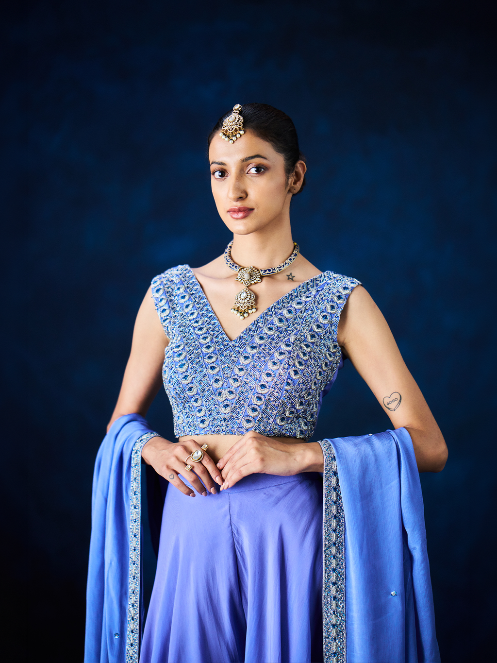 Azura Bloom Drape Saree