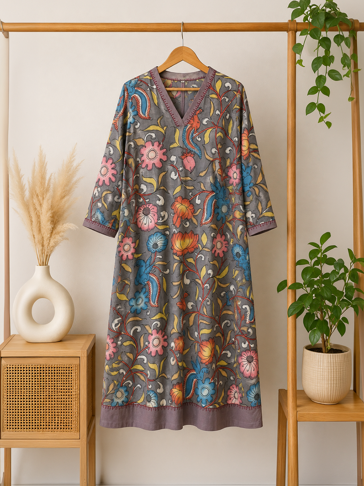 Varnam Kalamkari Kurta