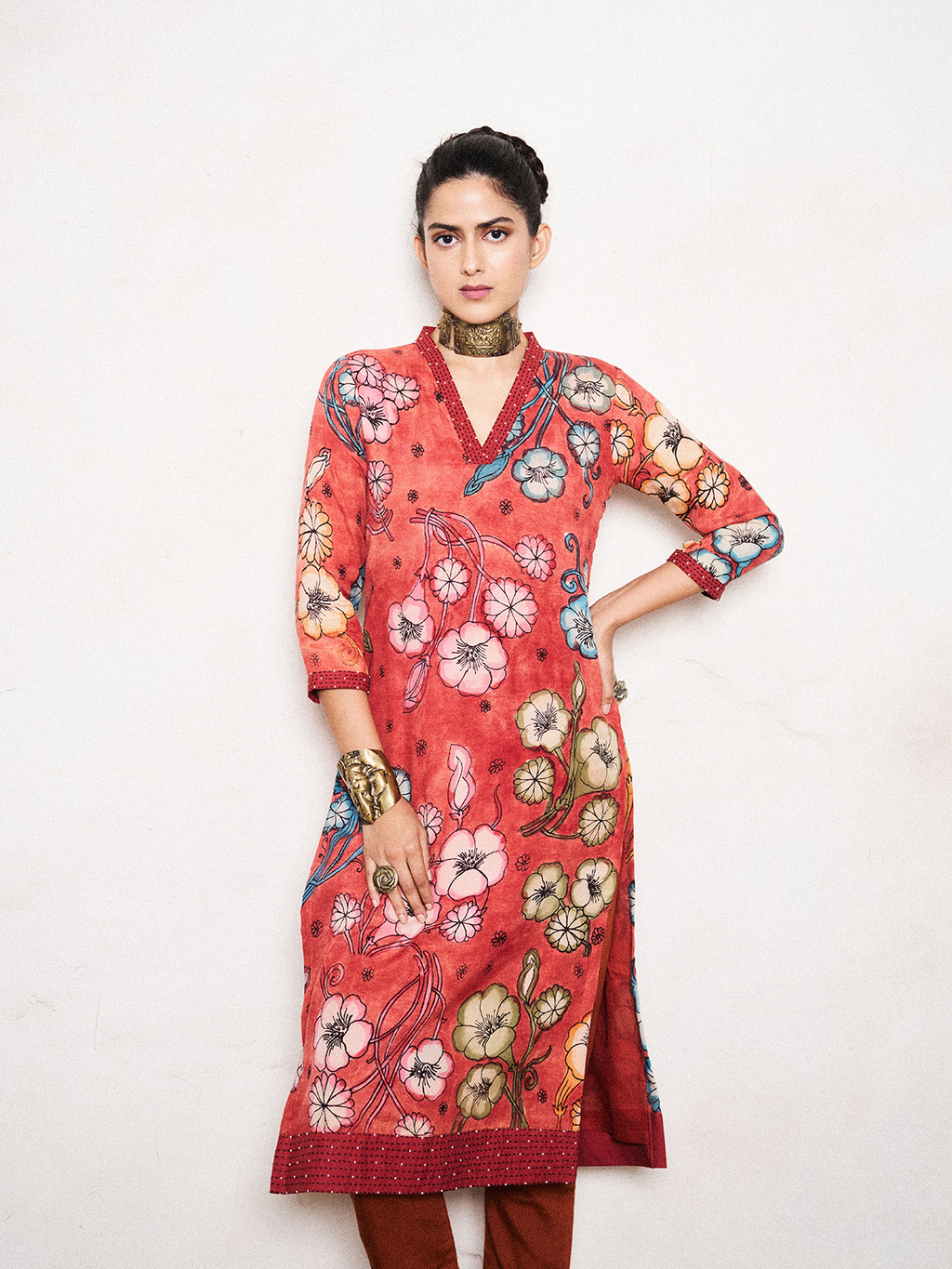 Gul kalamkari Kurta