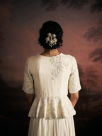 Ivory Festive Co-Ord Set. Luxury Wedding Wear.