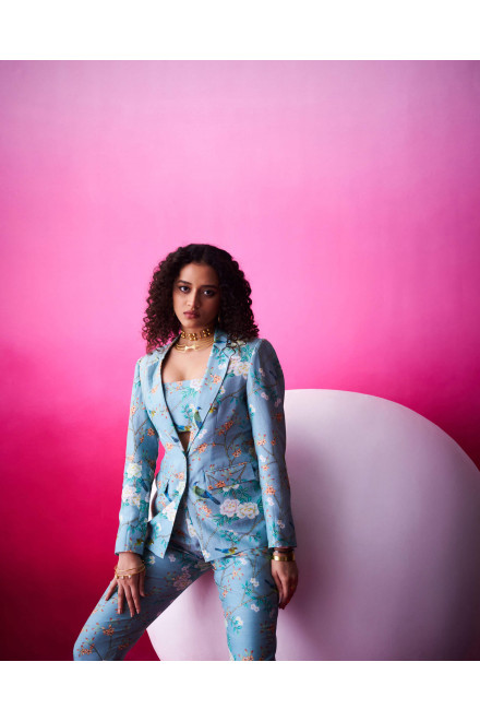 Avian Bloom Blazer Pants Set