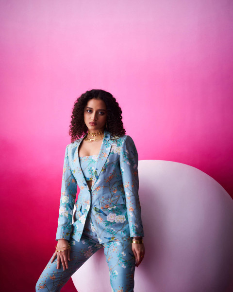 Avian Bloom Blazer Pants Set