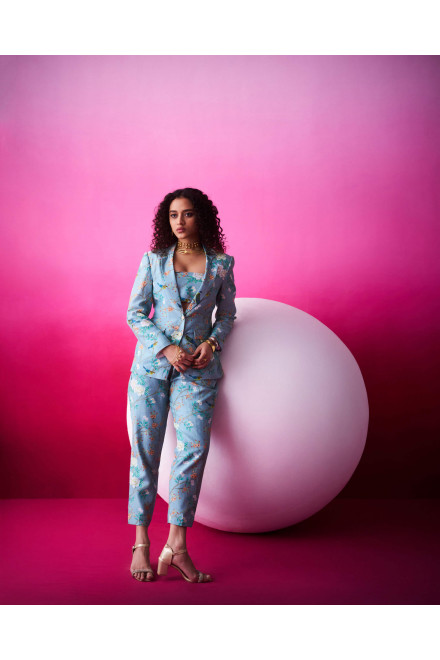 Avian Bloom Blazer Pants Set