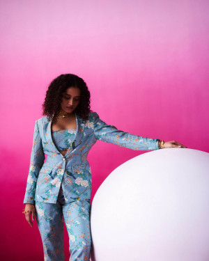 Avian Bloom Blazer Pants Set