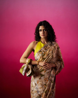 Geometric Saree Blouse Set