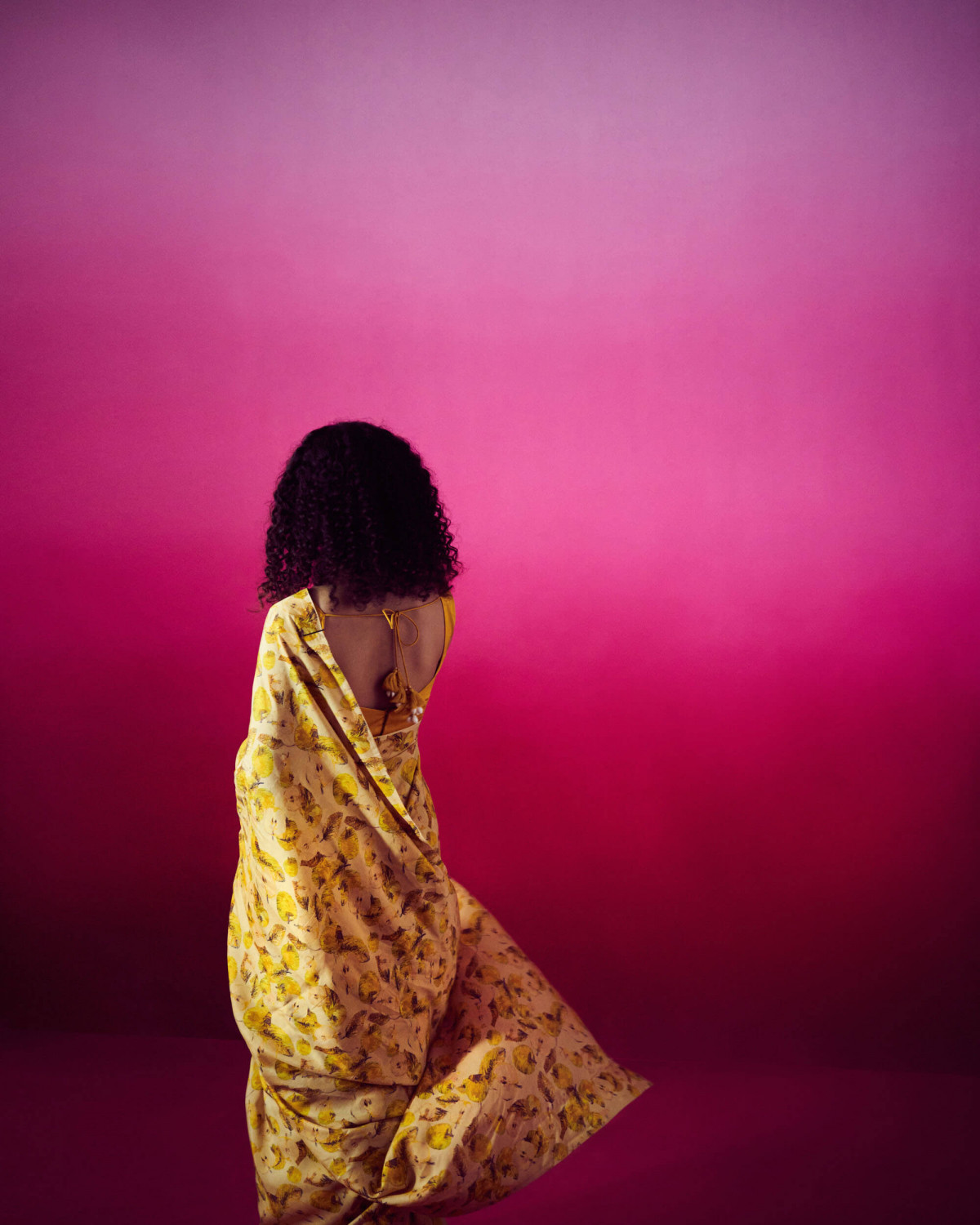 Marigold saree