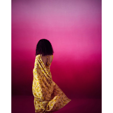 Marigold saree