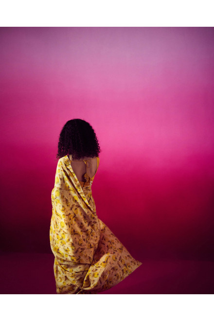 Marigold saree