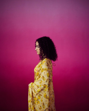 Marigold saree