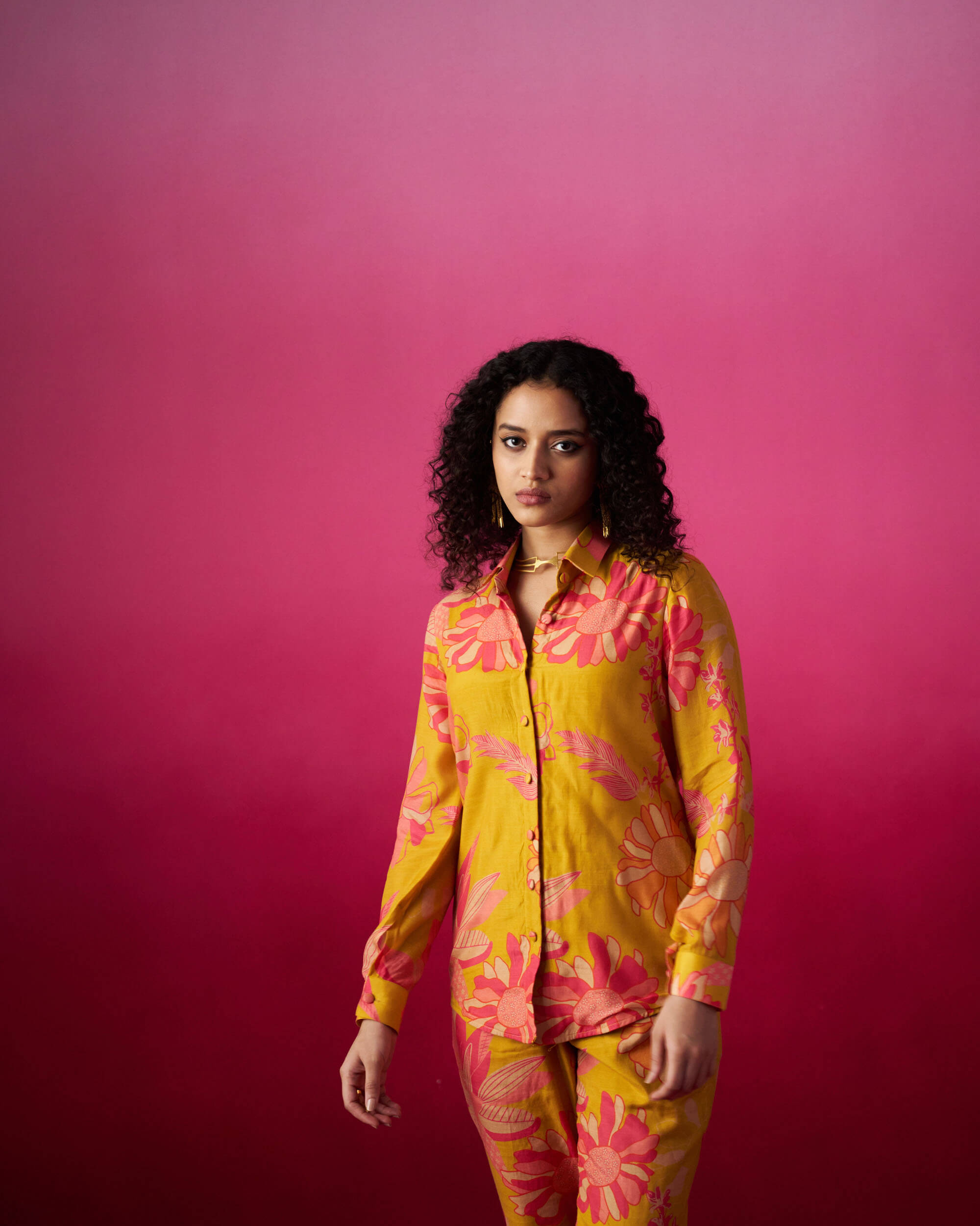 Vaaruni - Mustard Coord Set